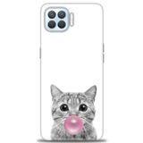 MRCİLETİSİM (mrc3659) Tam Ekran Koruyucu Kılıf HD Baskılı Kılıf Cat Oppo A73 ile uyumlu