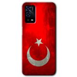 MRCİLETİSİM (mrc37977) Albayrak Kılıf HD Desen Baskılı Arka Kapak+Temperli Cam Oppo A55 ile uyumlu