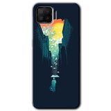 MRCİLETİSİM (mrc40958) City Bird Sky Kılıf HD Desen Baskılı Arka Kapak+Temperli Cam Oppo A73 ile uyumlu