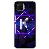 MRCİLETİSİM (mrc41894) Dark Neon Yaprak K Harfi Kılıf HD Desen Baskılı Arka Kapak Oppo A73 ile uyumlu