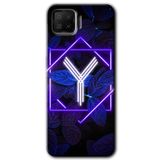 MRCİLETİSİM (mrc41920) Dark Neon Yaprak Y Harfi Kılıf HD Desen Baskılı Arka Kapak Oppo A73 ile uyumlu