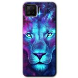 MRCİLETİSİM (mrc41946) Neon Lion Kılıf HD Desen Baskılı Arka Kapak Oppo A73 ile uyumlu