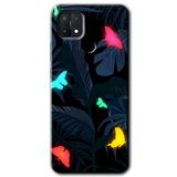 MRCİLETİSİM mrc42386 Lighter Butterfly Kılıf Baskılı Kapak 5D Tam Kaplayan Cam Oppo A15s ile uyumlu