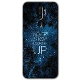 MRCİLETİSİM (mrc43167) Stars Wallpaper Kılıf HD Desen Baskılı Arka Kapak+Temperli Cam Oppo A9 2020 ile uyumlu