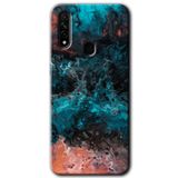 MRCİLETİSİM mrc43551 Liquid Colorfull Kılıf Baskılı Kapak 5D Tam Kaplayan Cam Oppo A31 ile uyumlu