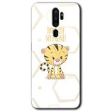 MRCİLETİSİM mrc44156 Sevimli Kedi 1 Kılıf Baskılı Kapak 5D Tam Kaplayan Cam Oppo A5 2020 ile uyumlu