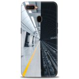 MRCİLETİSİM (mrc4639) Tam Ekran Koruyucu Kılıf HD Baskılı Kılıf Metro Station Oppo AX7 ile uyumlu
