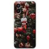 MRCİLETİSİM (mrc46478) Happy New Year Kılıf HD Desen Baskılı Arka Kapak+Temperli Cam Oppo A96 ile uyumlu