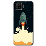 MRCİLETİSİM mrc46845 Space Smoke Kılıf Baskılı Kapak 5D Tam Kaplayan Cam Oppo A73 ile uyumlu