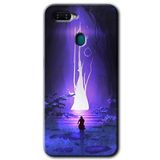 MRCİLETİSİM (mrc47647) Wanderer Silhouette Kılıf HD Desen Baskılı Arka Kapak+Temperli Cam Oppo Ax7 ile uyumlu