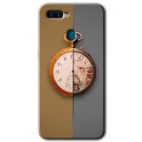 MRCİLETİSİM (mrc47665) Clocks Artwork Kılıf HD Desen Baskılı Arka Kapak+Temperli Cam Oppo Ax7 ile uyumlu