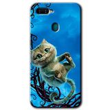 MRCİLETİSİM (mrc47902) Çılgın Kedi Kılıf HD Desen Baskılı Arka Kapak+Temperli Cam Oppo Ax7 ile uyumlu