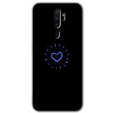 MRCİLETİSİM mrc48063 Heart Strokes Kılıf Baskılı Kapak 5D Tam Kaplayan Cam Oppo A9 2020 ile uyumlu