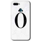 MRCİLETİSİM (mrc48372) Beyaz Mermer Desenli Ö Harfi Kılıf HD Desen Baskılı Arka Kapak Oppo Ax7 ile uyumlu