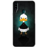 MRCİLETİSİM mrc4945 Angry Duck Kılıf Baskılı Kapak 5D Tam Kaplayan Cam Samsung Galaxy A20s ile uyumlu