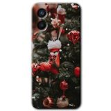 MRCİLETİSİM (mrc49778) Happy New Year Kılıf HD Desen Baskılı Arka Kapak+Temperli Cam Oppo Reno 3 ile uyumlu