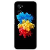 MRCİLETİSİM (mrc49855) Black 1 Kılıf HD Desen Baskılı Arka Kapak+Temperli Cam Oppo Reno 3 ile uyumlu