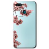 MRCİLETİSİM mrc50048 Japon Çiçeği Kılıf Baskılı Kapak 5D Tam Kaplayan Cam Oppo Ax7 ile uyumlu