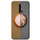 MRCİLETİSİM mrc50250 Clocks Artwork Kılıf Baskılı Kapak 5D Tam Kaplayan Cam Oppo Reno 2z ile uyumlu