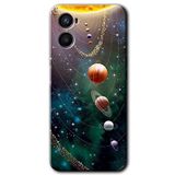 MRCİLETİSİM mrc50803 Cosmos Kılıf Baskılı Kapak 5D Tam Kaplayan Cam Oppo Reno 3 ile uyumlu