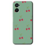 MRCİLETİSİM mrc50820 Kiraz Berry Kılıf Baskılı Kapak 5D Tam Kaplayan Cam Oppo Reno 3 ile uyumlu