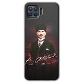 MRCİLETİSİM (mrc51763) Kemal Atatürk Kılıf HD Desen Baskılı Arka Kapak Oppo Reno 4 Lite ile uyumlu