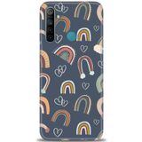 MRCİLETİSİM (mrc518) Tam Ekran Koruyucu Kılıf HD Baskılı Kılıf Gökyüzü Kalp Realme 6i ile uyumlu