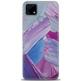 MRCİLETİSİM (mrc5263) Tam Ekran Koruyucu Kılıf HD Baskılı Kılıf Purple Realme C25s ile uyumlu