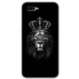 MRCİLETİSİM (mrc55200) King Lion Kılıf HD Desen Baskılı Arka Kapak+Temperli Cam Oppo Rx 17 Neo ile uyumlu
