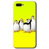 MRCİLETİSİM (mrc55222) Penguenler Kılıf HD Desen Baskılı Arka Kapak+Temperli Cam Oppo Rx 17 Neo ile uyumlu
