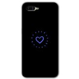 MRCİLETİSİM (mrc55378) Heart Strokes Kılıf HD Desen Baskılı Arka Kapak+Temperli Cam Oppo Rx 17 Neo ile uyumlu