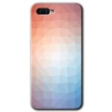 MRCİLETİSİM (mrc55398) Polygon Graident 3 Kılıf HD Desen Baskılı Arka Kapak+Temperli Cam Oppo Rx 17 Neo ile uyumlu