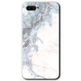 MRCİLETİSİM (mrc55461) White Marble Kılıf HD Desen Baskılı Arka Kapak+Temperli Cam Oppo Rx 17 Neo ile uyumlu