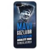 MRCİLETİSİM (mrc55599) Bozkurt Atatürk Kılıf HD Desen Baskılı Arka Kapak+Temperli Cam Oppo Rx 17 Neo ile uyumlu
