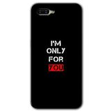 MRCİLETİSİM (mrc55677) For You Kılıf HD Desen Baskılı Arka Kapak+Temperli Cam Oppo Rx 17 Neo ile uyumlu