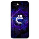 MRCİLETİSİM (mrc56199) Dark Neon Yaprak Ö Harfi Kılıf HD Desen Baskılı Arka Kapak Oppo Rx 17 Neo ile uyumlu