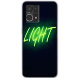 MRCİLETİSİM (mrc56340) Neon İnscription Kılıf HD Desen Baskılı Arka Kapak Oppo Reno 7 4G ile uyumlu