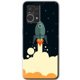 MRCİLETİSİM (mrc56360) Space Smoke Kılıf HD Desen Baskılı Arka Kapak Oppo Reno 7 4G ile uyumlu