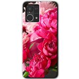 MRCİLETİSİM (mrc56390) Kırmızı Beyaz Gül Kılıf HD Desen Baskılı Arka Kapak Oppo Reno 7 4G ile uyumlu