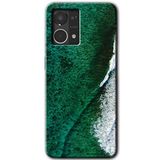 MRCİLETİSİM (mrc56403) Yeşil Okyanus Kılıf HD Desen Baskılı Arka Kapak Oppo Reno 7 4G ile uyumlu