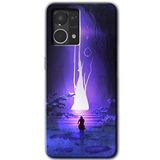 MRCİLETİSİM (mrc56447) Wanderer Silhouette Kılıf HD Desen Baskılı Arka Kapak Oppo Reno 7 4G ile uyumlu