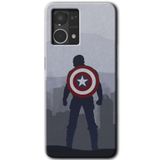 MRCİLETİSİM (mrc56523) Captain Avenger Kılıf HD Desen Baskılı Arka Kapak Oppo Reno 7 4G ile uyumlu