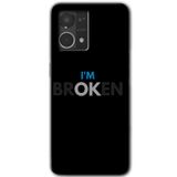 MRCİLETİSİM (mrc56708) Im Broken Kılıf HD Desen Baskılı Arka Kapak Oppo Reno 7 4G ile uyumlu