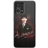 MRCİLETİSİM (mrc56713) Kemal Atatürk Kılıf HD Desen Baskılı Arka Kapak Oppo Reno 7 4G ile uyumlu