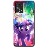 MRCİLETİSİM (mrc56720) Pony Kılıf HD Desen Baskılı Arka Kapak Oppo Reno 7 4G ile uyumlu