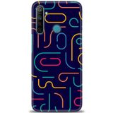 MRCİLETİSİM (mrc579) Tam Ekran Koruyucu Kılıf HD Baskılı Kılıf Renkli Çubuklar Realme 6i ile uyumlu