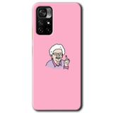 MRCİLETİSİM (mrc58340) Bad Grandmother Kılıf HD Desen Baskılı Arka Kapak+Temperli Cam Poco M4 Pro 5G ile uyumlu