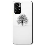 MRCİLETİSİM (mrc58462) Alone Tree Kılıf HD Desen Baskılı Arka Kapak+Temperli Cam Poco M4 Pro 5G ile uyumlu