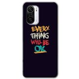 MRCİLETİSİM (mrc58674) Everything Kılıf HD Desen Baskılı Arka Kapak+Temperli Cam Poco F3 ile uyumlu