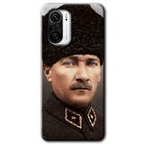 MRCİLETİSİM (mrc59442) Başkomutan Atatürk Kılıf HD Desen Baskılı Arka Kapak Poco F3 ile uyumlu